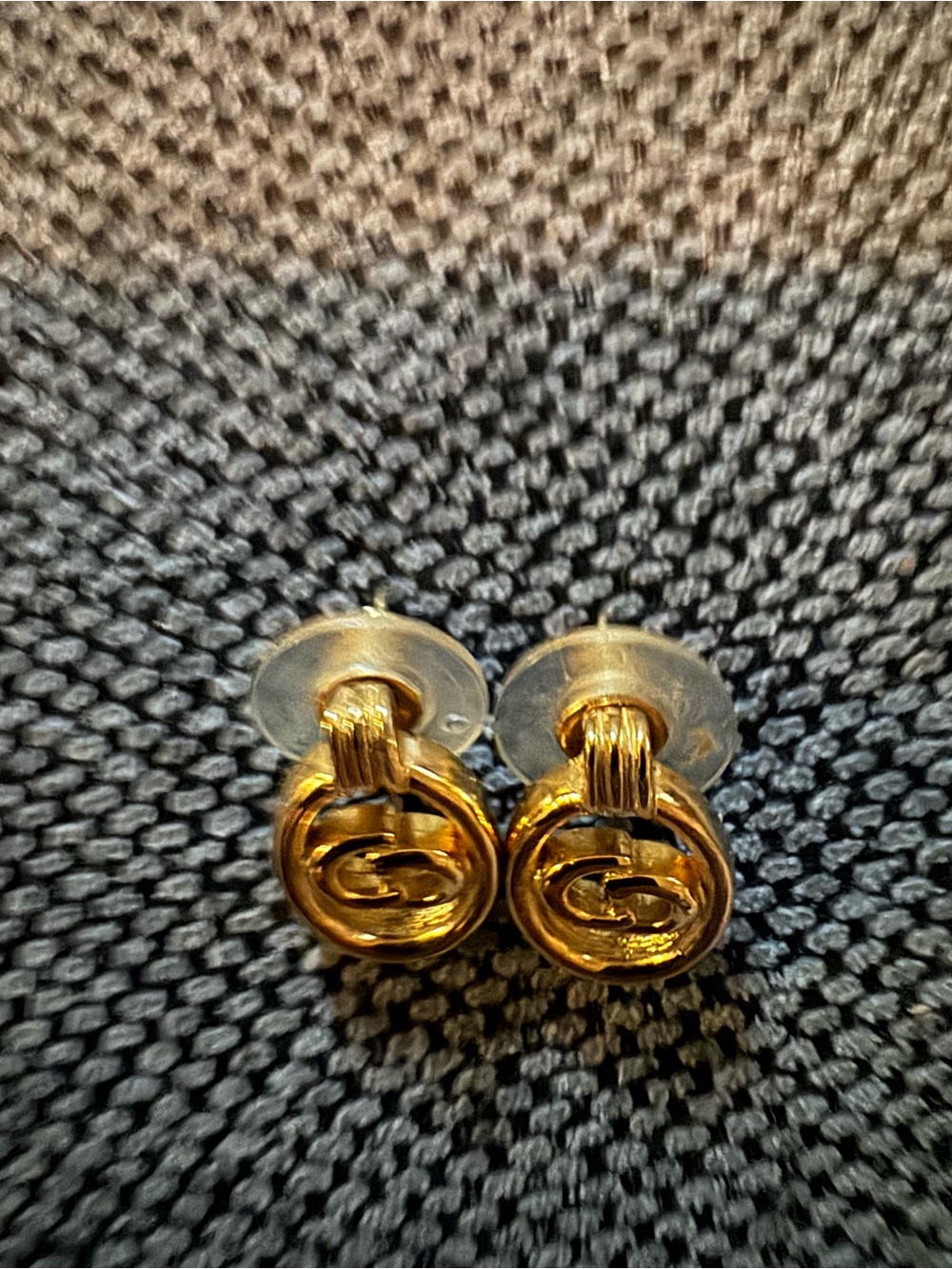 Authentic Dior Gold Oval CD Logo Earrings - Picture 3 of 6